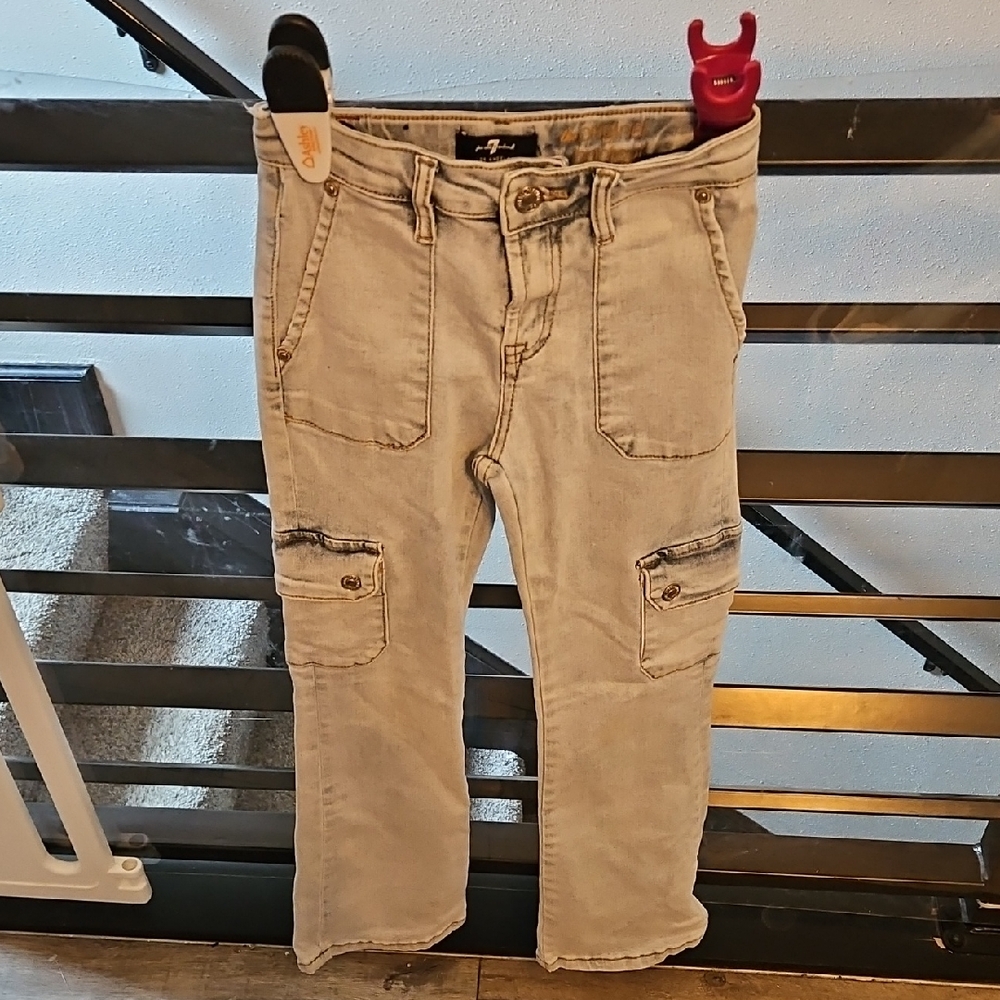 7 For All Mankind Light Blue Jeans. Girls Size 8
